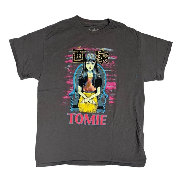 Junji Ito Collection Crunchyroll T-Shirt Size L Short Sleeve Tomie Graphic Black - Picture 2 of 10